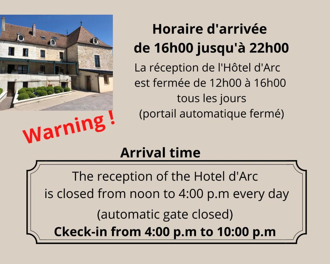 Logis L'Hotel D'Arc Arc-sur-Tille Экстерьер фото